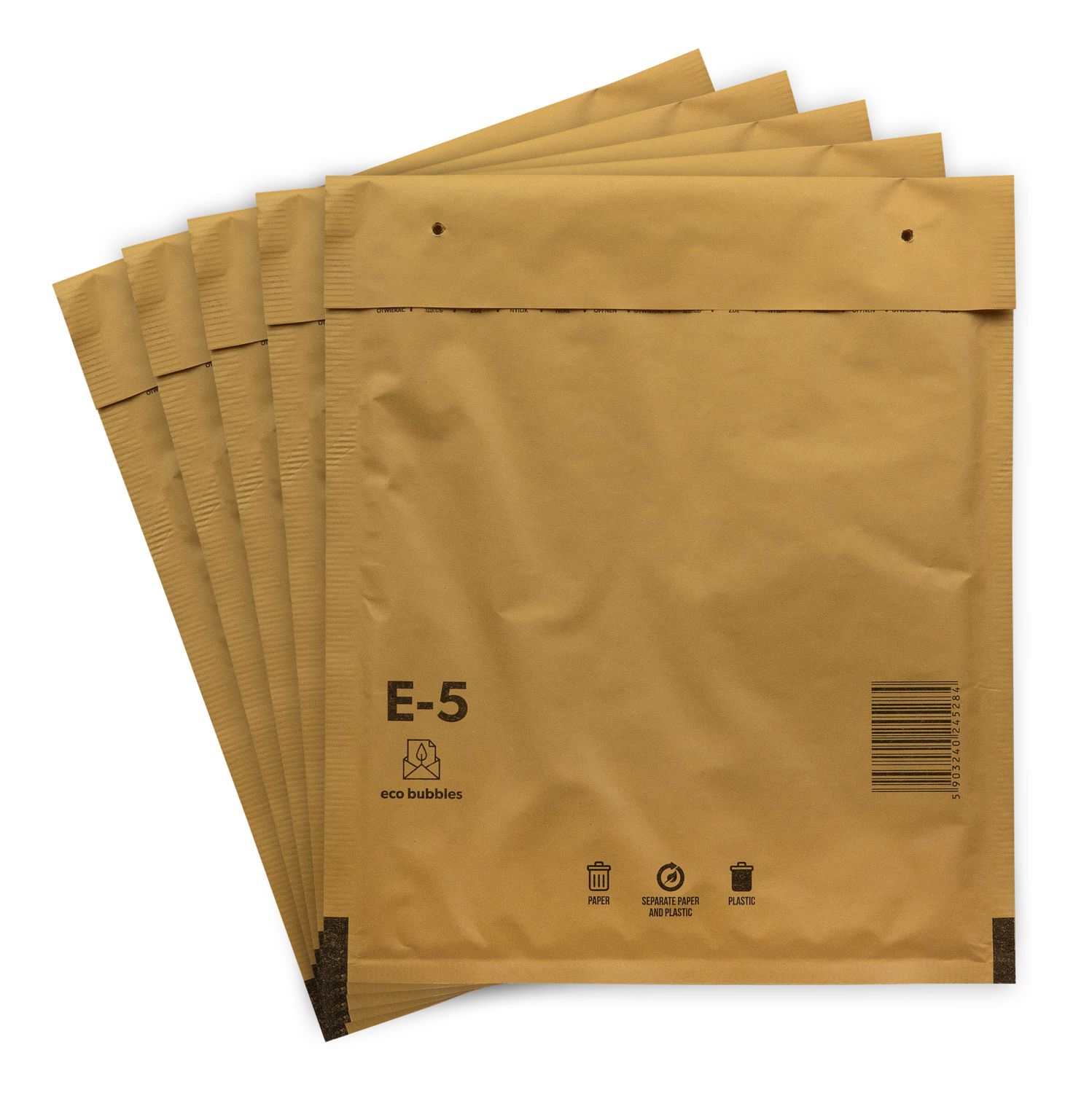 50 Luftpolstertaschen braun E5 Größe 240x275mm DIN B5 Luftpolsterumschläge Luftpolsterversandtaschen 
