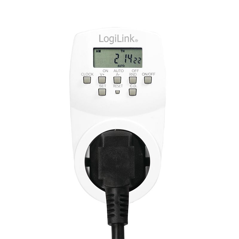 Awootsv Digitale Zeitschaltuhr Steckdose mit LCD-Anzeige 10  konfigurierbaren einbruchsicheren Zufallsfunktion Indoor Plug in  Elektrische Zeitschaltuhr für Licht und Haushaltsgeräte, 3680W (2 Pack) :  : Baumarkt