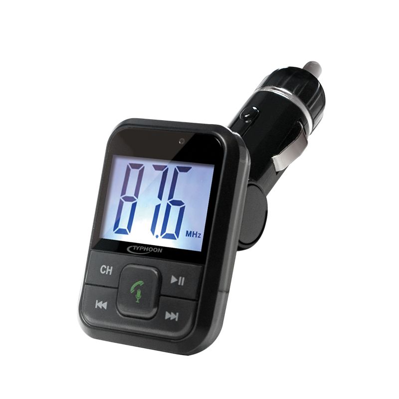 Auto KFZ FM-Transmitter mit Bluetooth USB Aux-In und microSD Leser