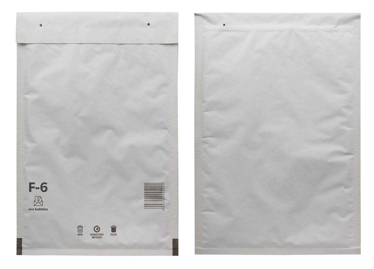 100 x F6 Versandtaschen Luftpolstertaschen F/6 Weiß 240x350 Luftpolsterumschlag 