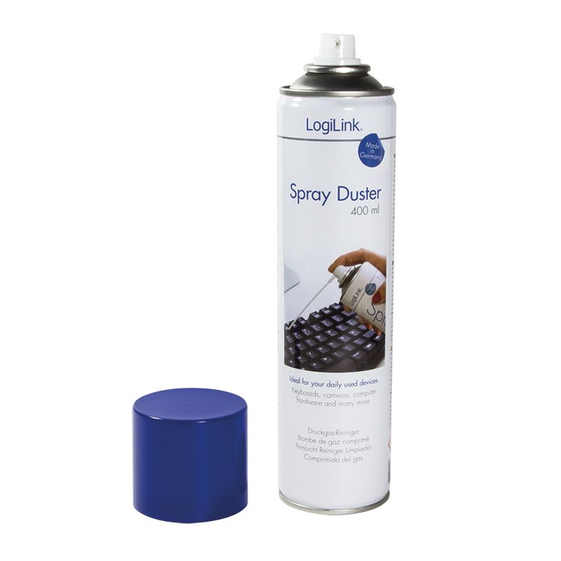 LogiLink RP0001 Reinigung Druckluft Spray Reinigungsspray (400ml)
