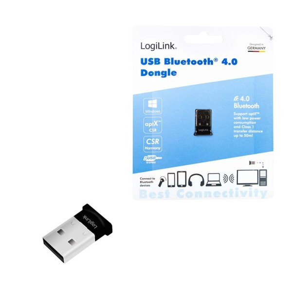 LogiLink Bluetooth 4.0 mini Adapter Micro Dongle Stick USB High Speed V4.0 EDR