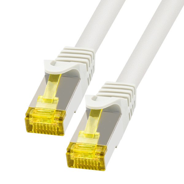 25m LAN Kabel CAT 7 Netzwerkkabel Ethernet Kabel CAT7 grau Patchkabel DSL Switch